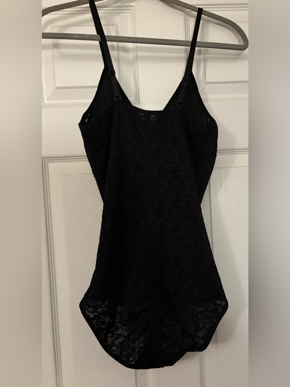Black Lace One-Piece Bodysuit - Picture 9 of 13